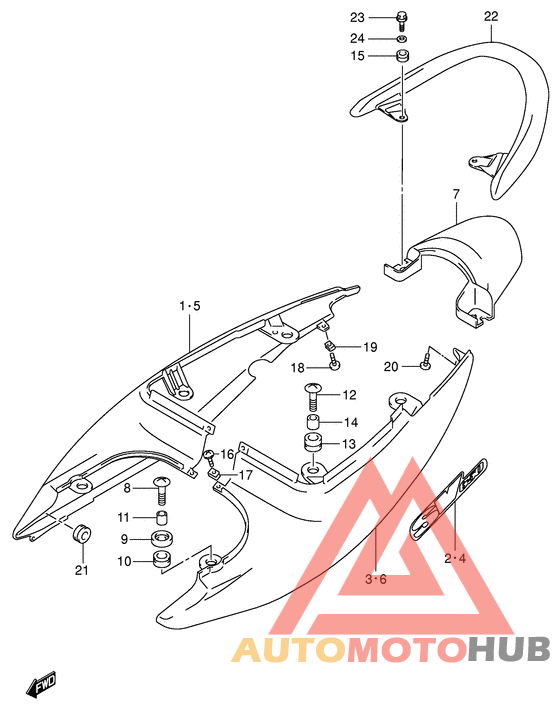 Обтекатель сидения