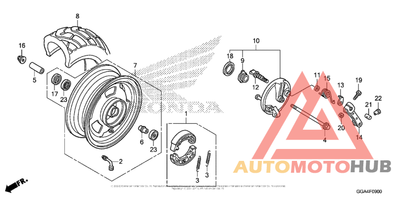 Переднее колесо