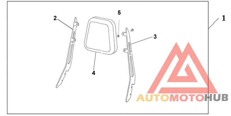 Dlx chrome backrest with pad