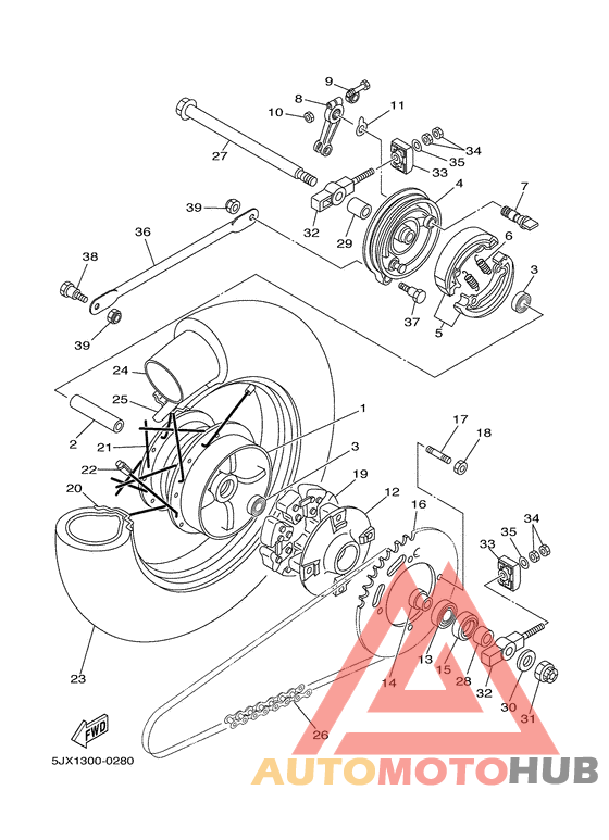 Переднее колесо