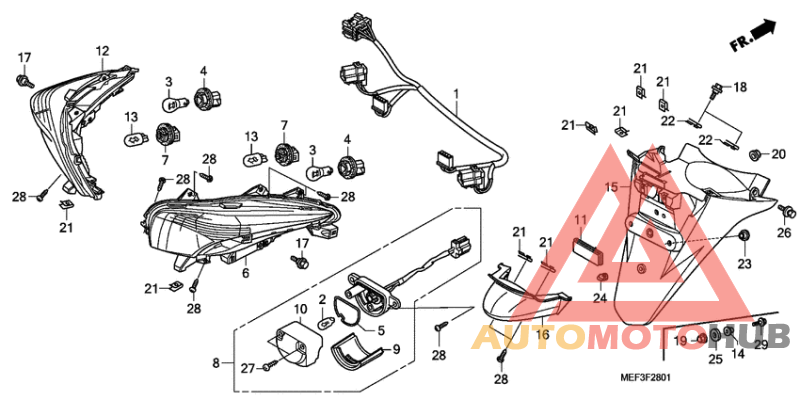 Taillight/rear fender