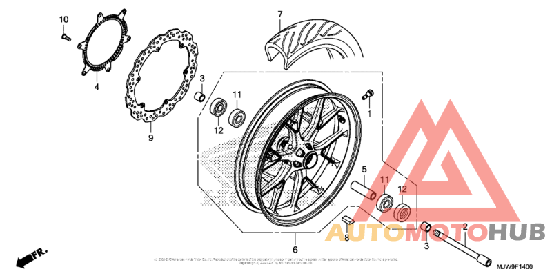 Переднее колесо
