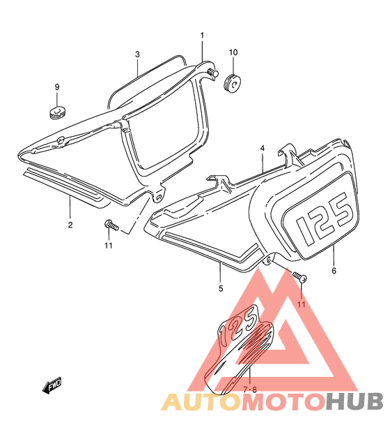 Обтекатель задний