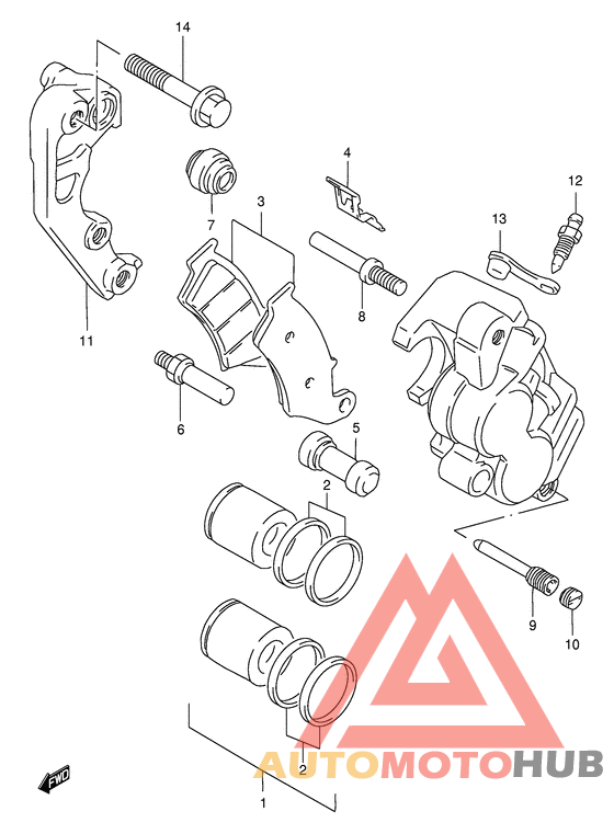 Передний суппорт