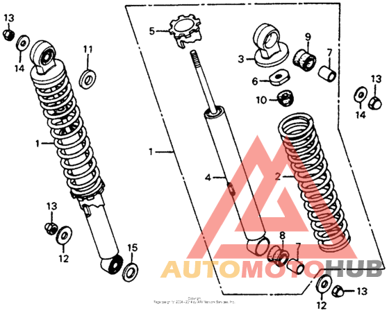 Rear shock absorber 79