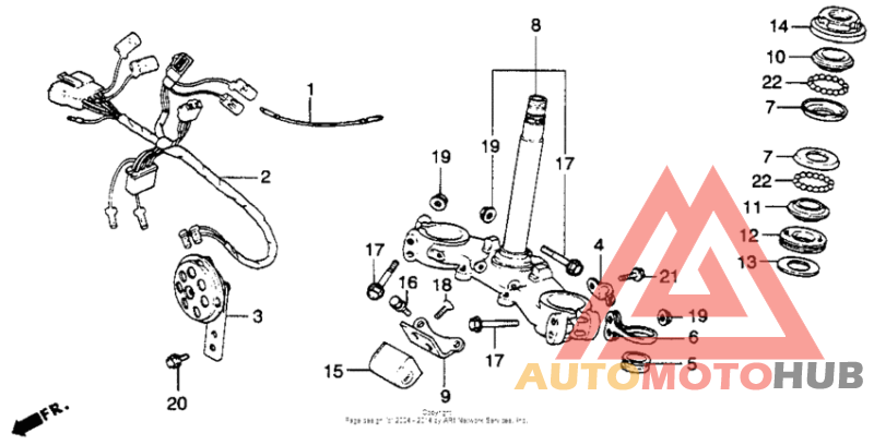 Steering stem 78-79