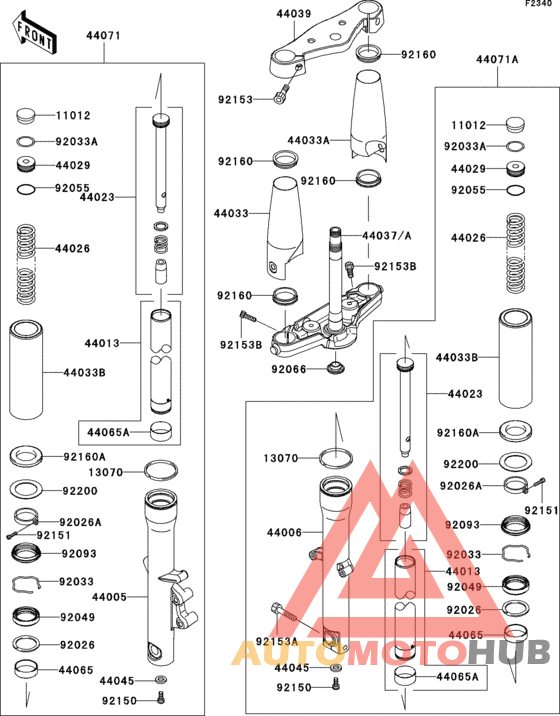 Front fork(-jkavn2d1 7a010827)