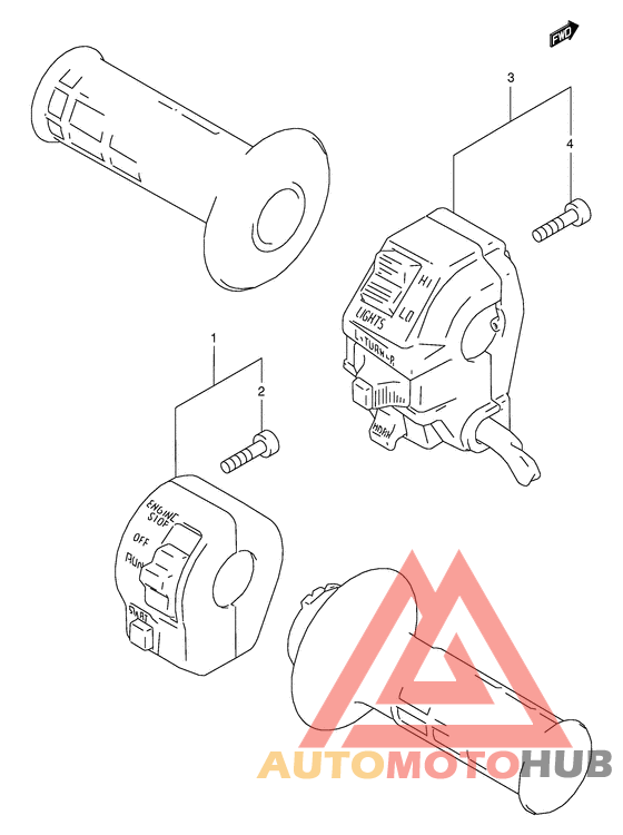 Рулевой переключатель