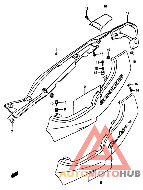 Обтекатель задний