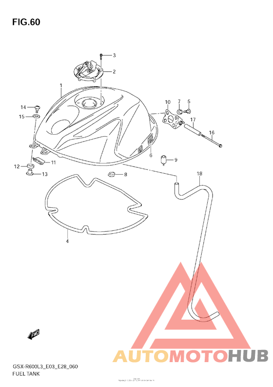 Fuel Tank (Gsx-R600L3 E33)