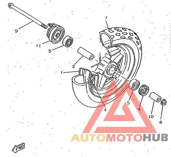 Переднее колесо
