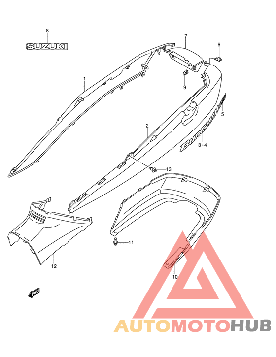 Обтекатель задний