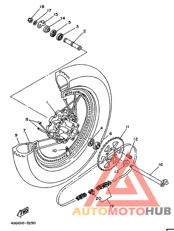 Переднее колесо