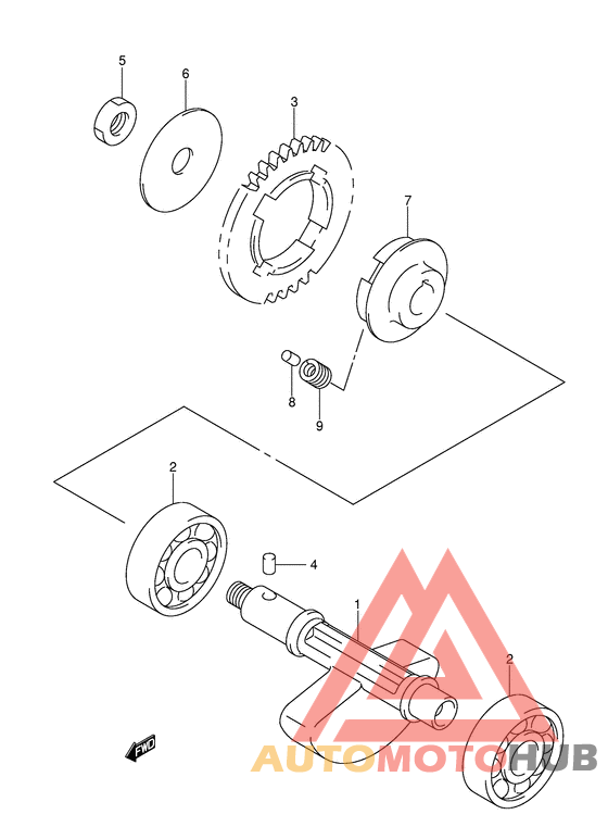 Балансир кривошипа