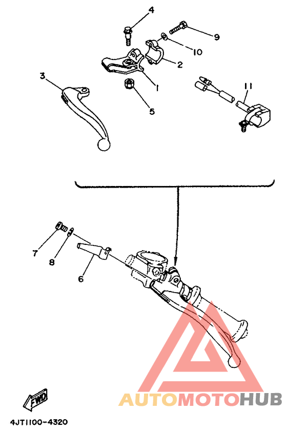 Handle switch. lever