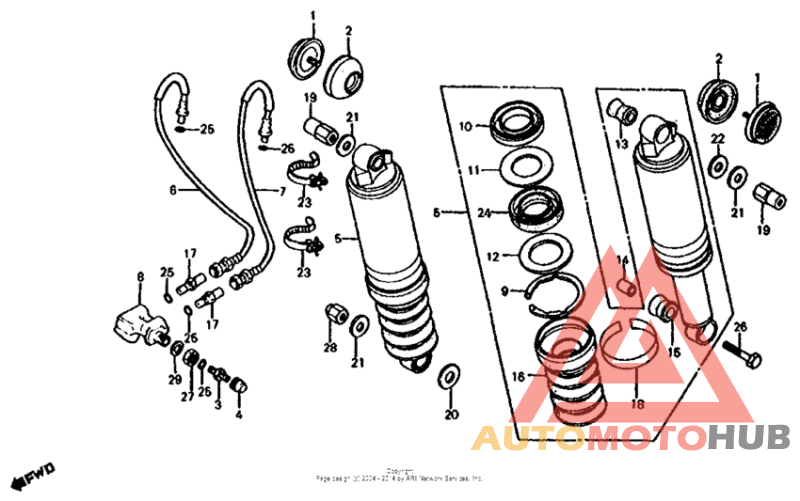 Задние амортизаторы
