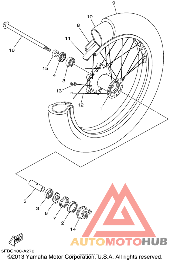 Переднее колесо