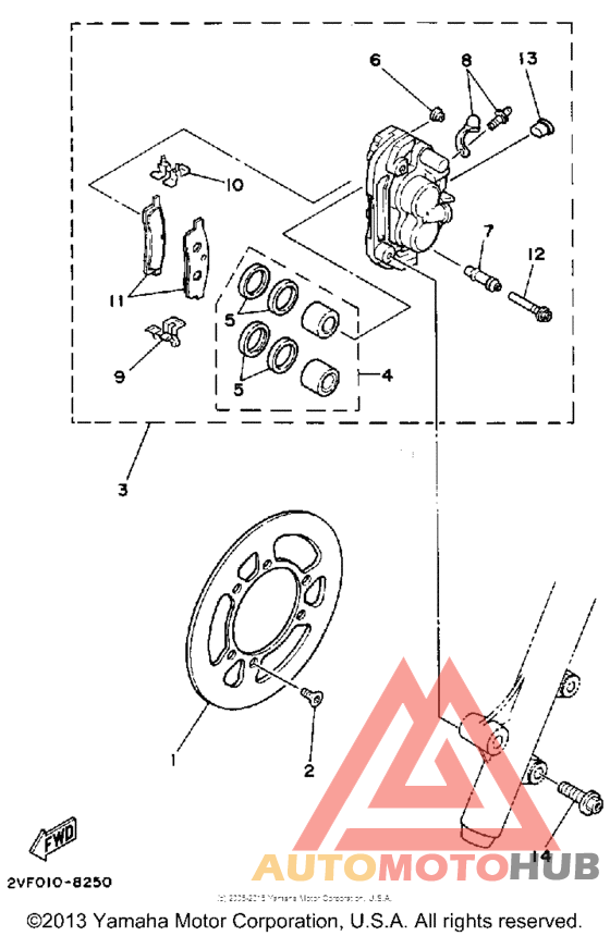 Front brake  caliper