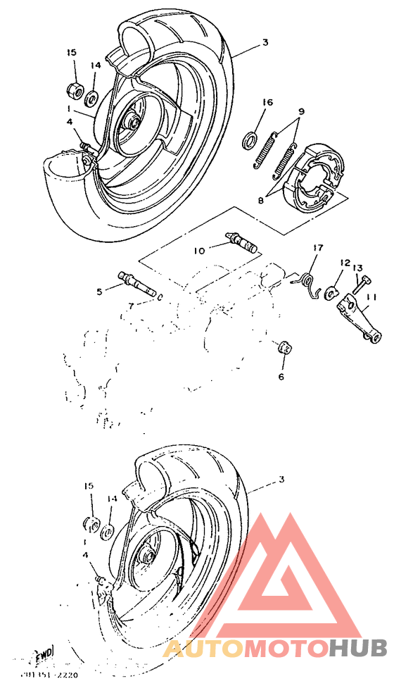 Переднее колесо