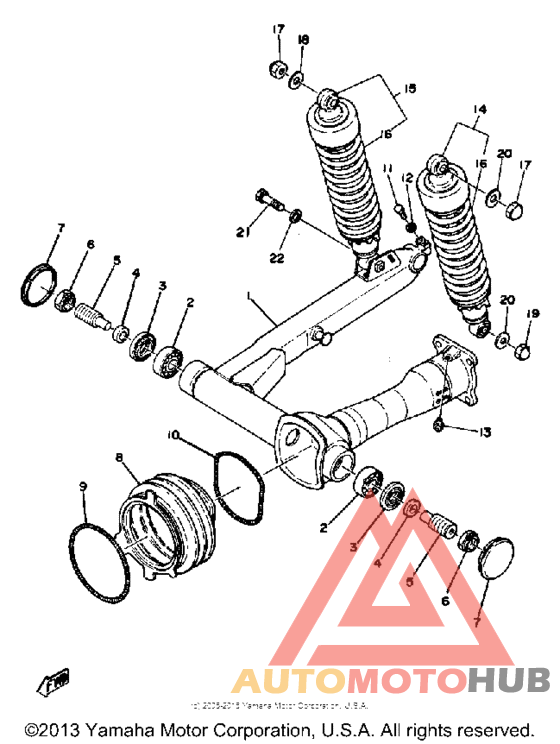 Swing arm - rear shocks