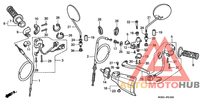 Handle lever/switch/ cable