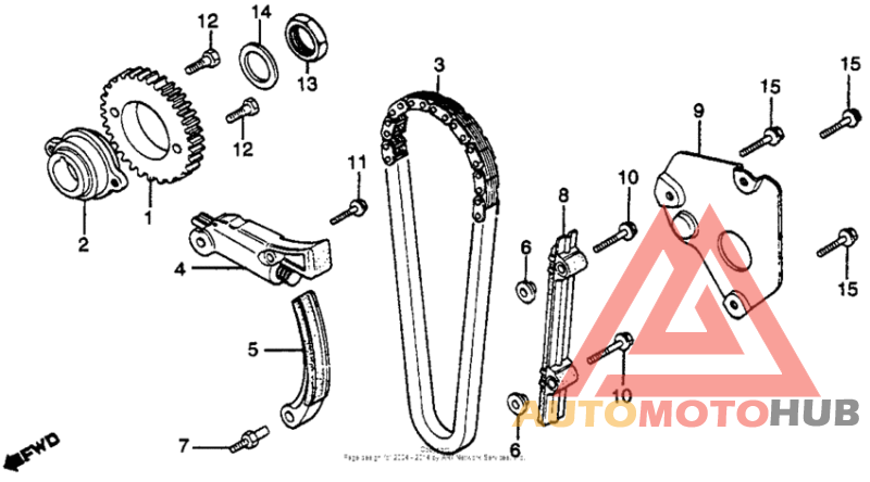 Cam chain + tensioner