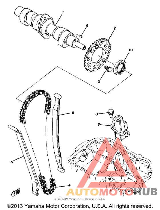 Camshaft chain tensioner