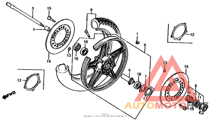 Переднее колесо
