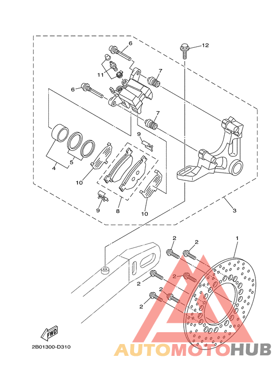 Задний суппорт
