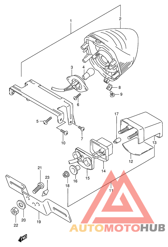 Задний фонарь