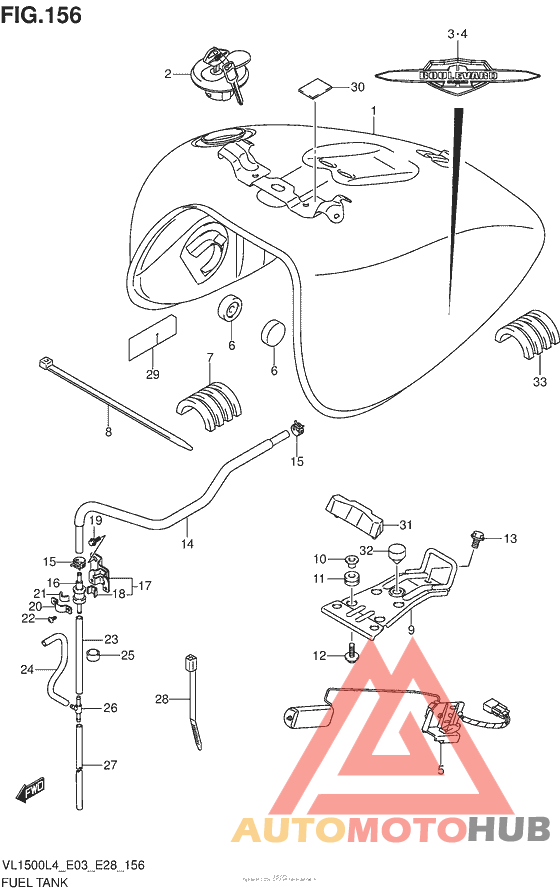 Fuel Tank (Vl1500Bl4 E28)