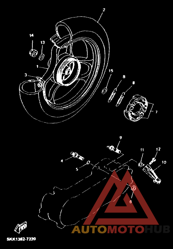 Rear wheel complete assy