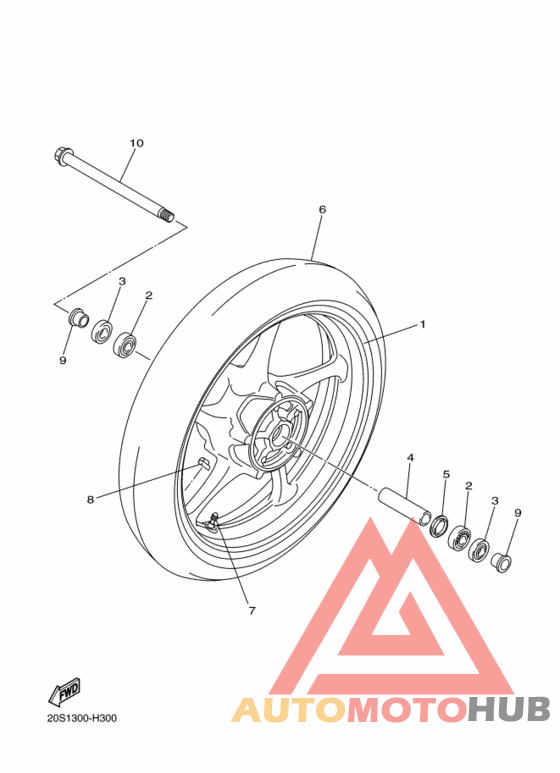 Переднее колесо