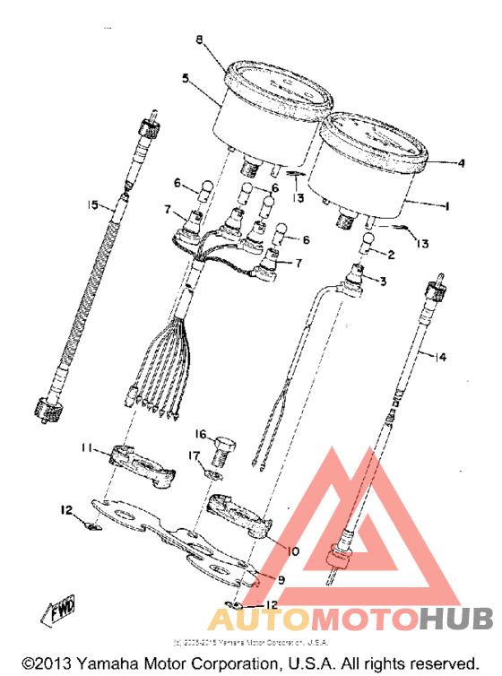 Speedometer tachometer