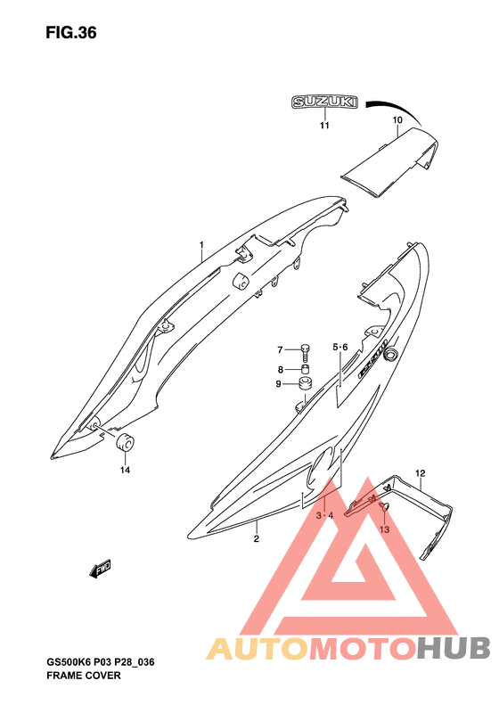 Обтекатель задний