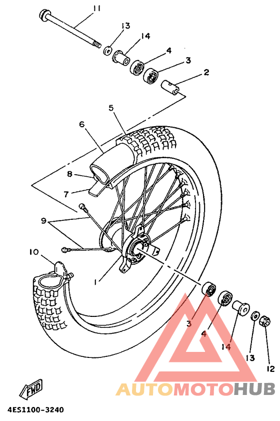 Переднее колесо