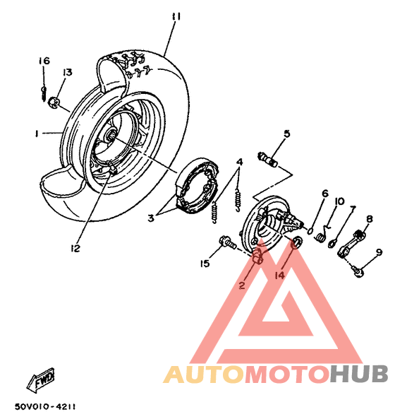 Переднее колесо