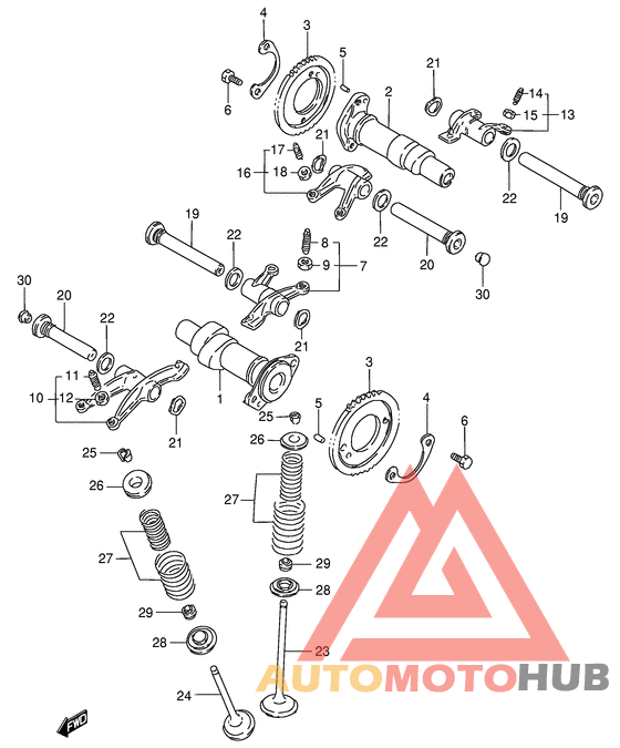 Распредвал -клапана