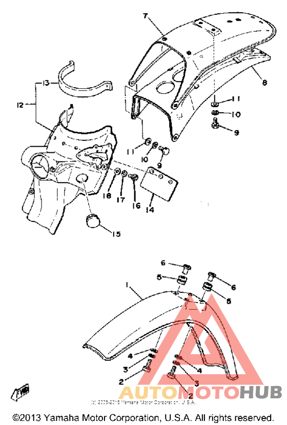 Front fender - rear fender