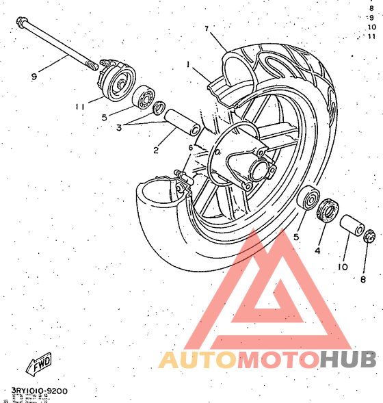Переднее колесо