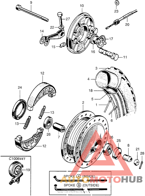 Переднее колесо