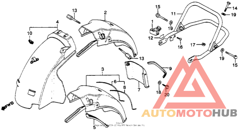 Задний бампер