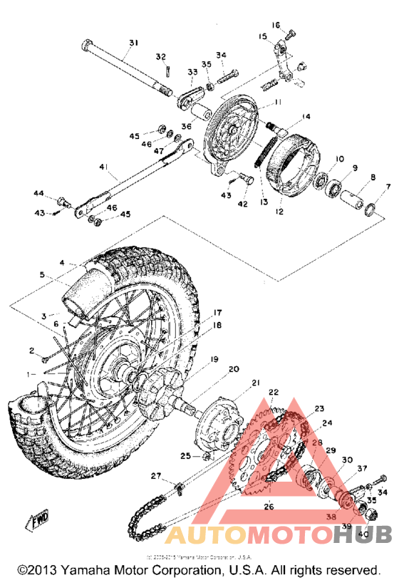 Переднее колесо