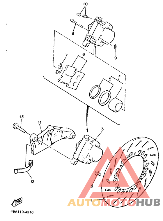 Задний суппорт