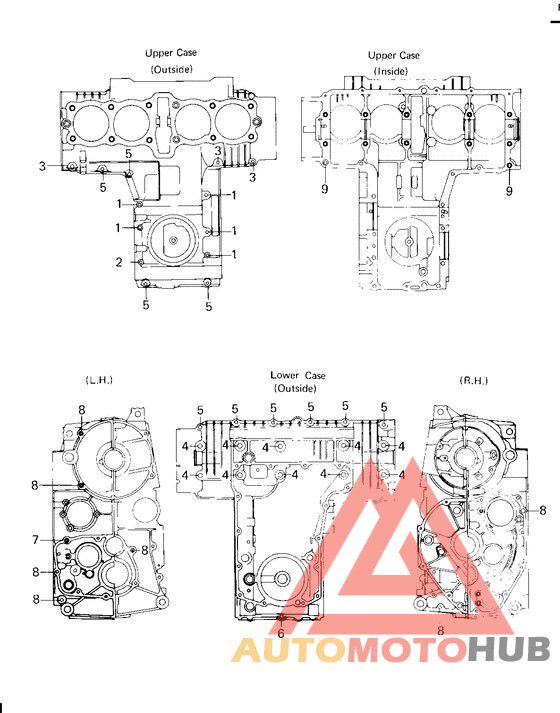 Crankcase bolt & stud pattern