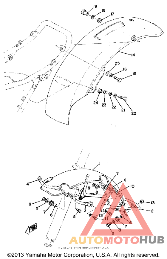 Front fender - rear fender