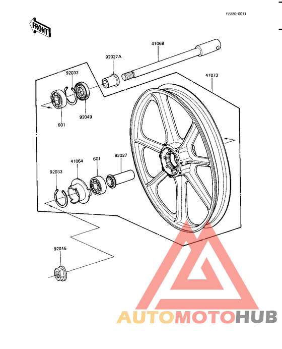 Front wheel/hub
