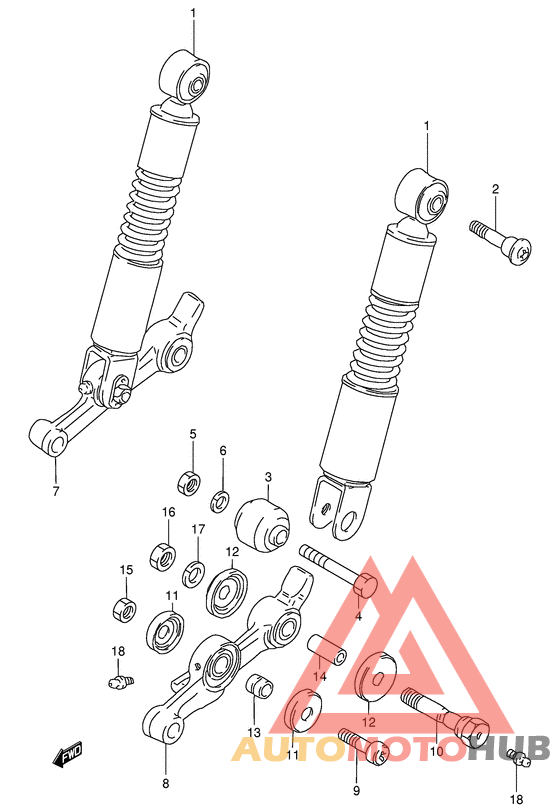 Передние аммортизаторы
