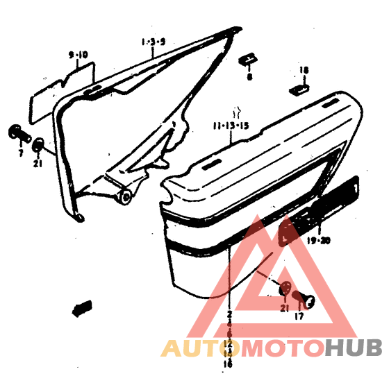 Обтекатель задний