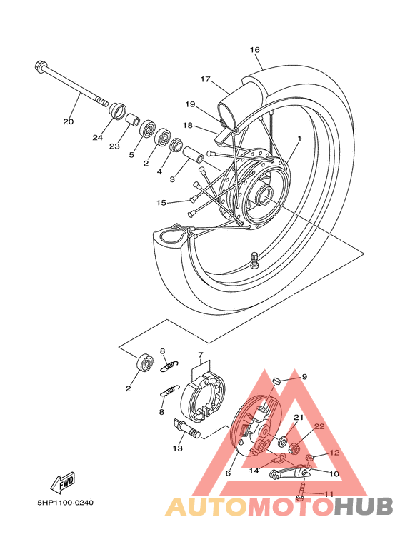 Переднее колесо